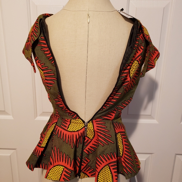 Custom african print top - Picture 2 of 2